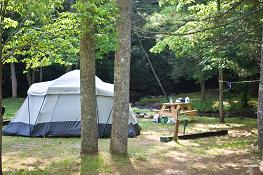 tent, pop-up, & RV campground near Helen in the North Georgia Mountains